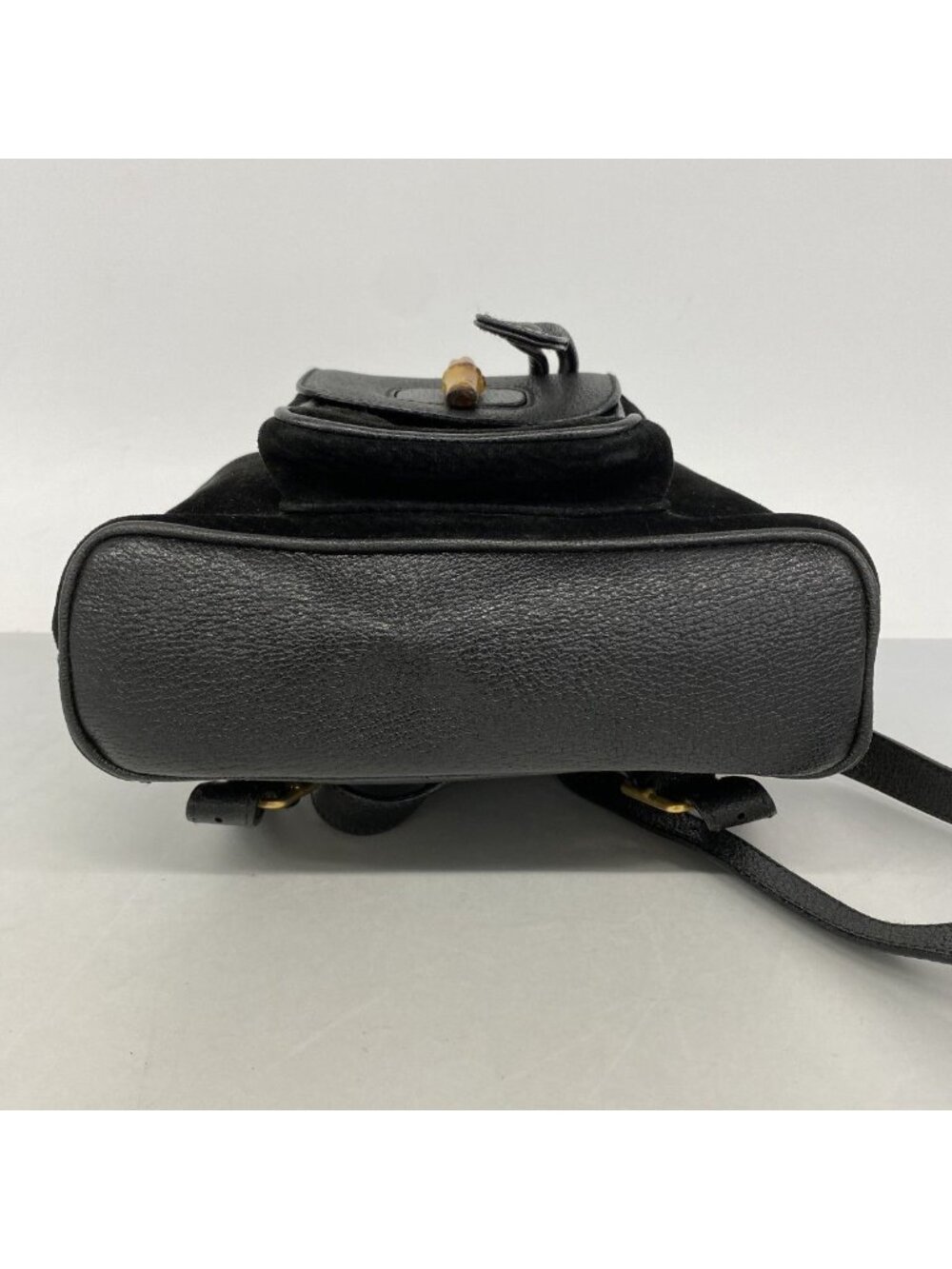 Gucci Backpack Suede Black Gold - Picture 3 of 10